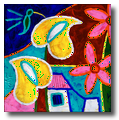 evening bird-40x40cm