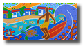 playing with friends- 50x100 cm