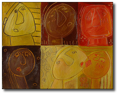 6-tetes-brunes-acryl-sur-papier-50X40cm.jpg