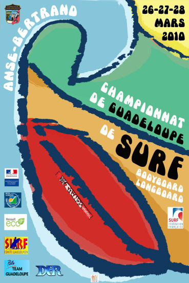 Piaf pour le Championnat de Guadeloupe de Surf 2010