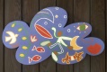nuage lune - 30x50 cm