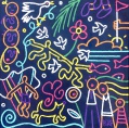 une bonne journée - 70x70 cm