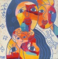 le tandem- 70x70 cm