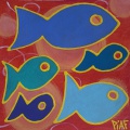 bleus -40x40cm
