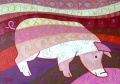 cochon qui s'en dédit-100x70cm