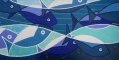 dans les vagues-100x50cm