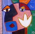 parole de fleur-40x40cm