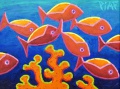au dessus du feu - 30x40 cm
