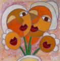 le bouquet - 40x40cm