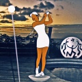 la golfeuse - 125x55cm