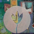 transparence poétique - 80x80cm