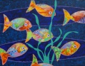 habitants du récif - 70x90cm
