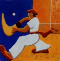 blue pelote 50x50cm