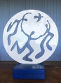 on earth - 30x30cm sur socle