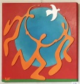 peace on earth - 90x90cm