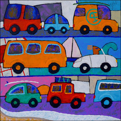 les vacances-50x50cm