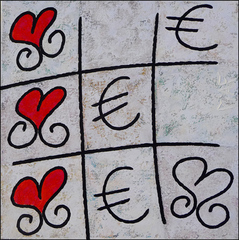 l'amour gagne-50x50cm