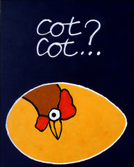 qui de la poule-92x73cm