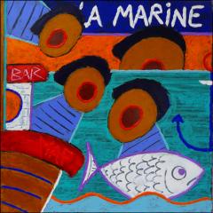 le bar de la marine-40x40cm