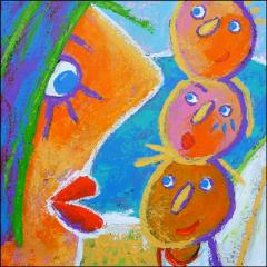 oui maman - P30x30cm 