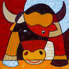 c'est qui le champion-70x70cm