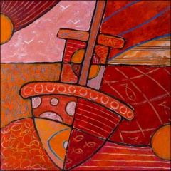 beau temps en mer-40x40cm