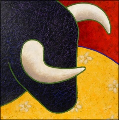 dans l'arène-70x70cm