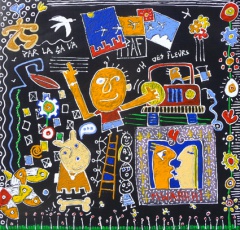 par là ça va- 40x40cm