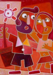 les amoureux-70x50cm