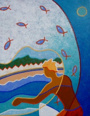 surf à Sainte Barbe - 100x70cm