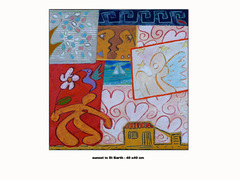 sunset in St Barth-40x40( IDJ).jpg