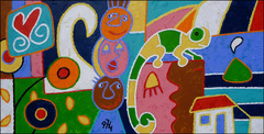 alamanda17-Endormi fleurs et bisous(100x50cm).jpg